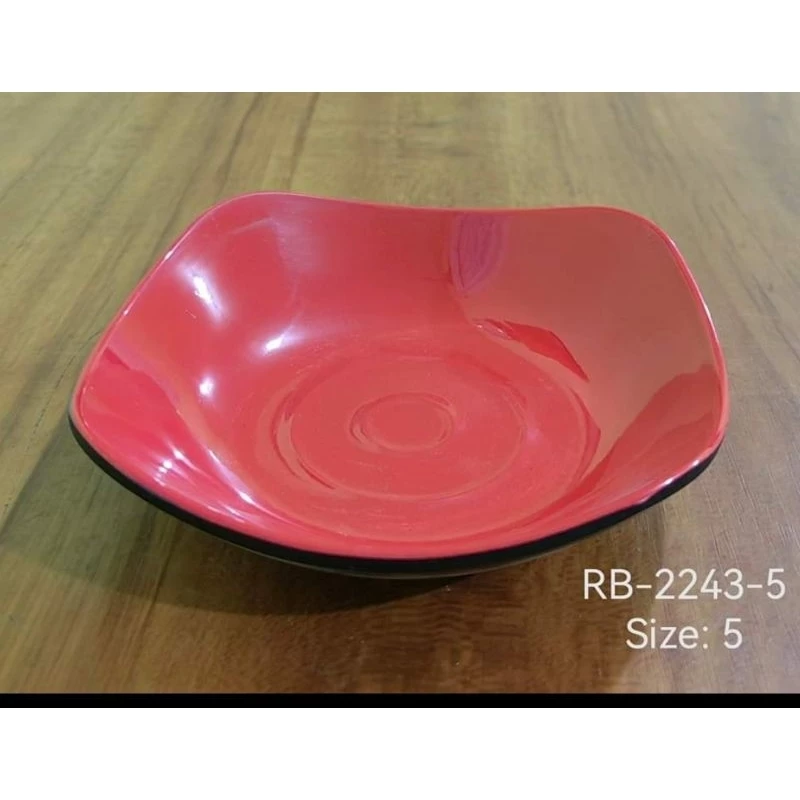 5" Red Saucer
